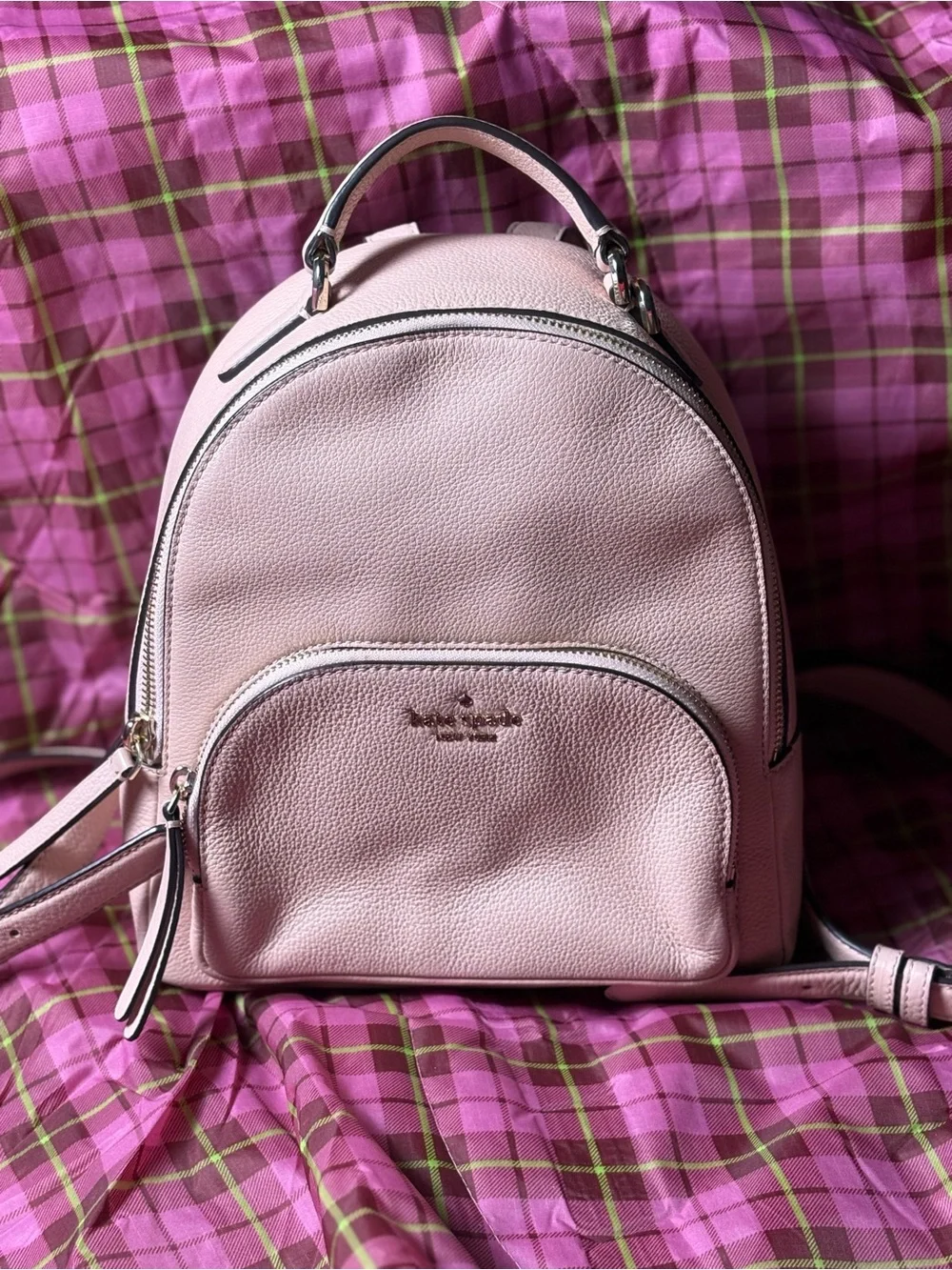 Kate Spade Pink Leather Mini Backpack